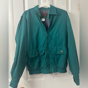 Oakton Limited Vintage Windbreaker Jacket Teal Green Men’s Size Medium